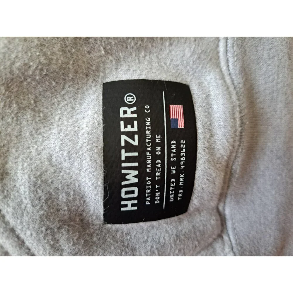 Howitzer Nothing Given Hoodie Sweatshirt Mens Size Large Gray Streetwear Grunge - Picture 3 of 8